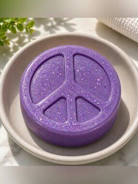 Mango purple SOAP WITH SHIMMER 3x3in 8oz GOAT MILK based handmade
